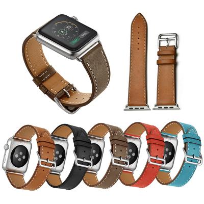 China BOORUI Genuine Leather Genuine Leather Watch Straps For Apple Band Watch Leather Straps For Apple Watch for sale