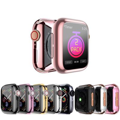 China Full Plating New Design BOORUI tpu Watch Case For Apple Watch Face Cover 7 Series 45mm 41mm Case for sale