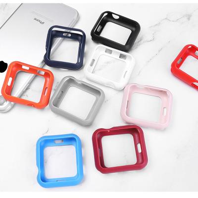 China BOORUI soft silicone for apple watch case silicone for apple watch cover device with frosted rubber for sale