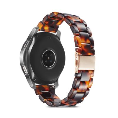 China Marble Texture BOORUI 20mm Resin Watch Band For Samsung Watch Band Colorful 4 Strap for sale