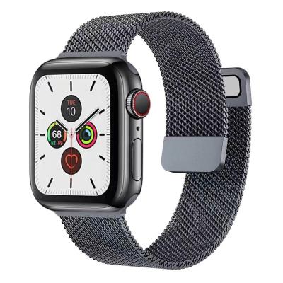 China Business Metal Milanese Loop Metal Strap Steel Watch Band Strap For Apple Watch Band 38mm 41mm 44mm 45mm for sale