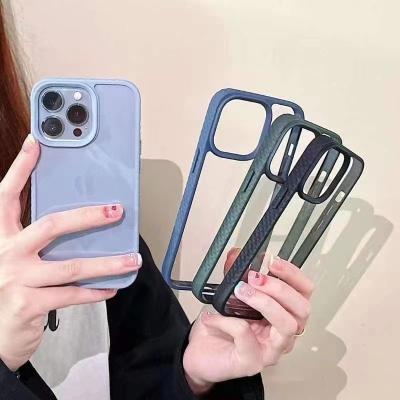 China Transparent Shockproof Shockproof Mobile Phone Case For iphone 14pro Max Soft Hard Combination Sport Clear Case For iphone 13 13 pro for sale