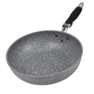 China Sustainable Japanese Frying Pan 24cm Pan Deep Frying Pan Non Stick Granite Coated for sale