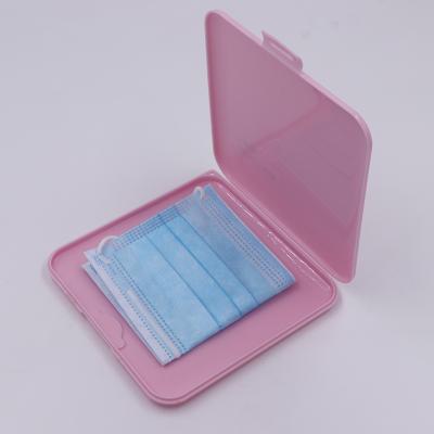 China Modern face mask case plastic pp box for cover storage mask foldable custom plastic case for sale