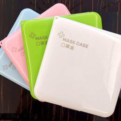 China Portable Plastic Travel Mask Box Keeper Plastic Mask Case Household Storage Custom Made Boxes for sale