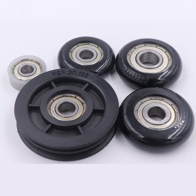 China OEM 608z/629zz/6000zz/6200zz/6201z 608z/629zz/6000zz/6200zz/6201z DY225 Custom Nylon Sliding Door Roller Pulley Plastic Pulley Wheels With Bearing for sale