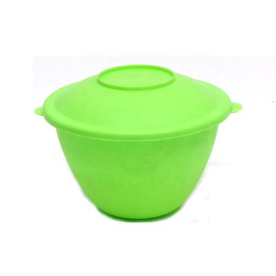 China Dymolding factory Ningbo factory Ningbo viable custom wholesale injection dy022 green food grade plastic salad bowl with lid for sale