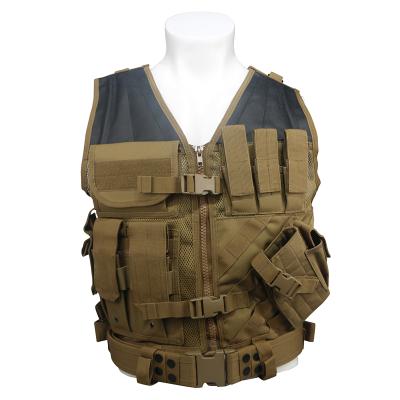 China Custom Lightweight Safety Waterproof Fabric Safety Fashion Tactical Vest For Training for sale