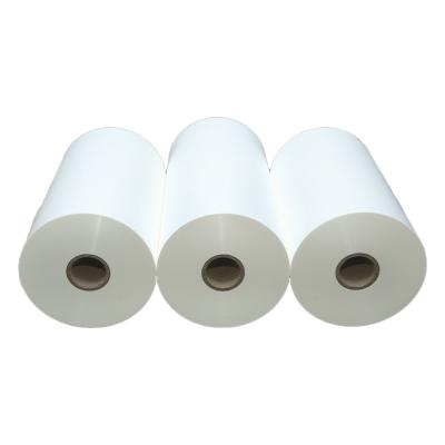 China Super white heat resistant /waterproof/non-toxic /transparent/waterproof/self adhesive/printable/bopp thermal film for sale