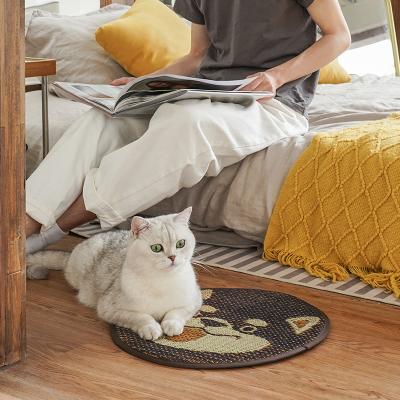 China Unique Original Design Cooling Precipitation Weaving Cat Or Small Dog Pet To Press Pet Cooling Mat for sale