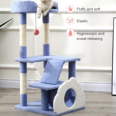 China Manufacturer Sale Scratcher Wholesale Luxury Cat Scratching Tree Viable Trees for sale