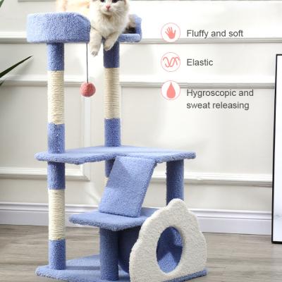 China Sustainable Customized Frame Climbing Packing Nest Lined Cat Furniture Tree for sale