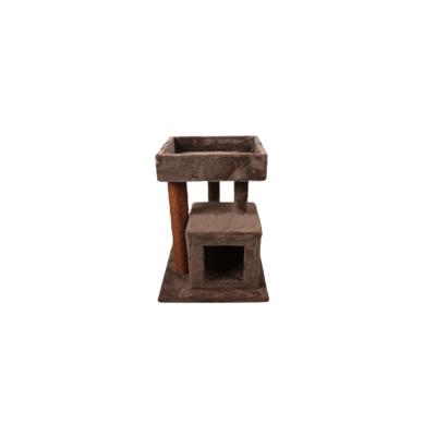 China Sustainable Small And Medium Tower Housing House Deluxe Cat Tree House With Mouse Toys for sale