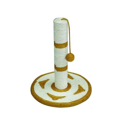 China Sustainable Product Cat Toy Scratch Post Tower Pet Cat Scratching Tree for sale