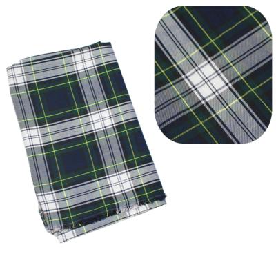 China Tear-Resistant Green White Fabric 100% Polyester Plaid School Uniform Uniform Skirt for sale