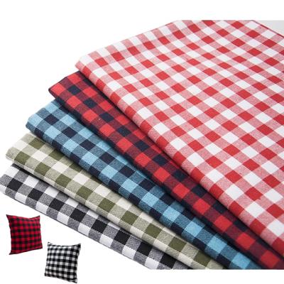 China 30% Cotton 70% Polyester Color Fabric Christmas Check Flannel Breathable Home Textile For Cushion Sofa Blanket And Crafts for sale