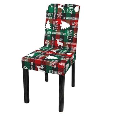 China Single Color Digital Printing Christmas Chair Cover European And American Supply Cheap High Elastic Chair Cover Wholesale for sale