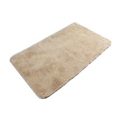 China Modern and simple color custom pure factory quality small raccoon velvet floor rugs for living room bedroom study bathroom entrance rugs for sale