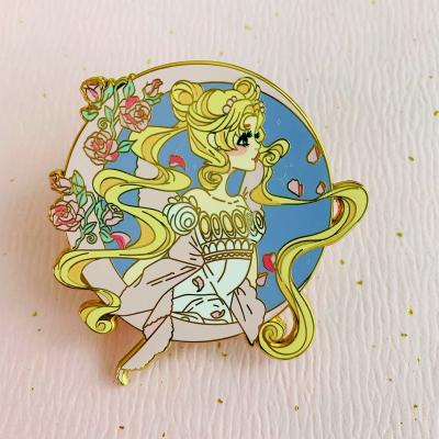 China Lapel Pin Manufacturers China Wholesale Cute Metal Badge Soft Enamel Pin China Manufactures Cartoon Logo Hard Enamel Pin Lapel Pins With Backing Card Custom for sale