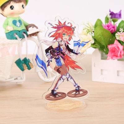 China Free Sample Laser Cutting Anime Customizable Acrylic Acrylic Standee UV Printing Custom Size Clear Plastic Stand Double Side for sale