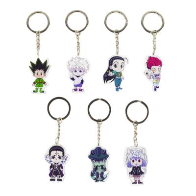 China Cute Postage HUNTER x HUNTER Anime Killua Zoldyck Kurapika Key Chains Cosplay Cute Free Acrylic Pendant Key Chain for sale