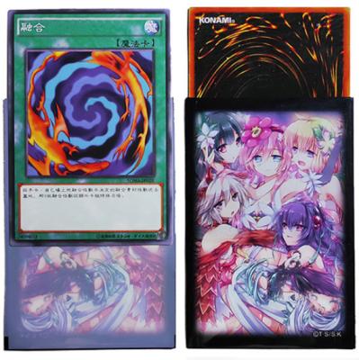 China 50pcs/lot Cartoon Cartoon Anime 62x92mm Yu-GI-Oh! Dark Cosplay Magician Yugioh Girl Board Games Card Sleeves TCG Protector for sale