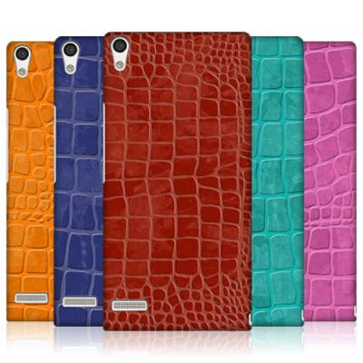 China Crocodile Skin Mobile Phone Cases For Huawei Ascend P6 , Hard Plastic Phone Cases for sale