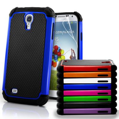 China Shock Proof Combo Hard Back & Silicone Samsung Cell Phone Case for Galaxy S4 for sale