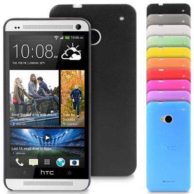 중국 HTC 하나 M7를 위한 경량 파란 투명한 동료 젤 HTC 셀룰라 전화 상자 판매용