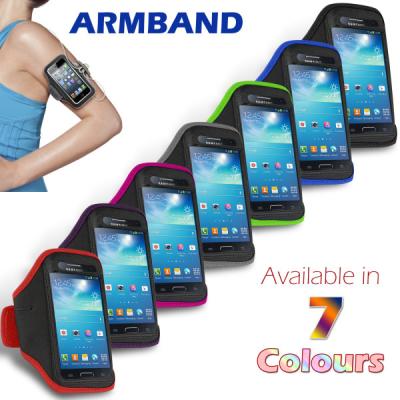 China Colorful Sport Armband Neoprene Samsung Cell Phone Cases For Galaxy S4 Mini for sale