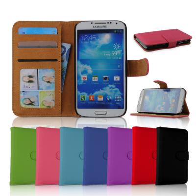 China Universal Skyblue White Samsung Galaxy S4 Phone Case , PU Leather Cover for sale