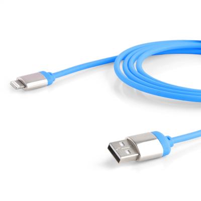 China Blue / Pink USB Data Charging Cables Iphone 5 6 Plus Aluminum 1.5m Meter for sale