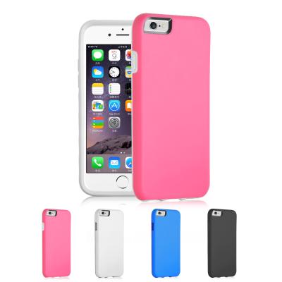 China Rosa híbrido de las fundas protectoras de Iphone de la PC y del silicio para Iphone 6 en venta