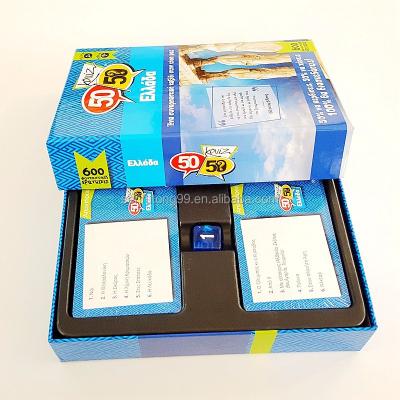 China Paper Material Paper Flash Cards With Color Box Custom Children's Memory Education Cards for sale