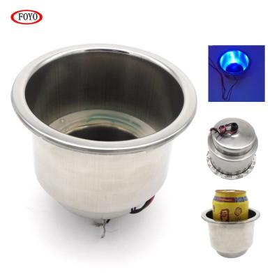 China Marine Boat Yacht Car Led Stainless Steel Marine Led Cup Holders September Cup Holders Super Cheap Boat With LED Light for sale