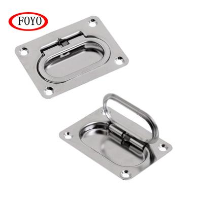 China Foyo Custom Boat Handle Lift Marine Door Window Stainless Steel Spring Flush Flush Ring for sale