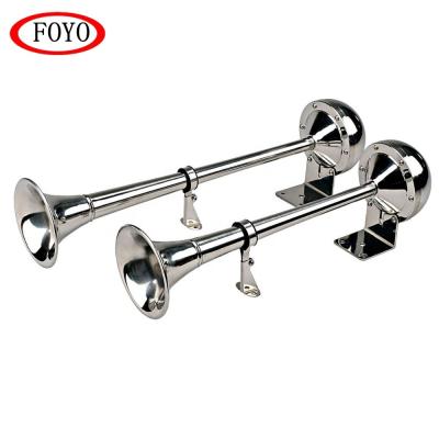 China China Foyo Marine Light Mirror Polishing 12V 24V Stainless Steel Single Boat Marine Electric Horn for sale