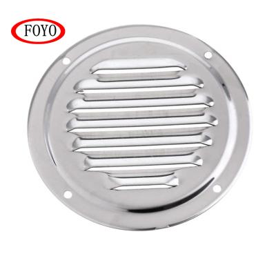 China Stainless Steel Duct Covers Foyo Boat Marine Hardware 304 Stainless Steel Round Duct Louvered Covers for sale