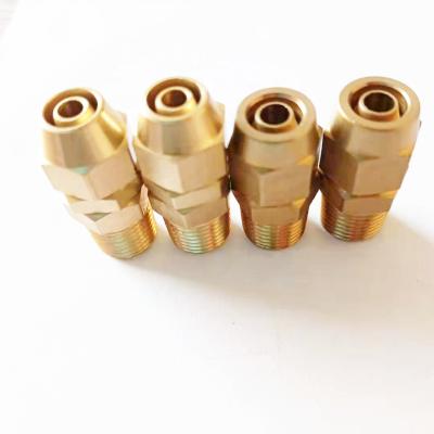 China Pneumatic tools factory direct sales export high quality brass connector 1/4 lock nut for sale