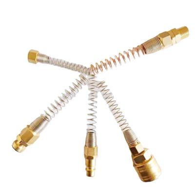 China Pneumatic Tools Refined Brass German Type European Standard Type 8*12 Quick Lock Tube Latch Spring Lock Tube Insert PLUG Connector for sale