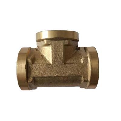 China Pneumatic Brass Fitting Tools PN25 PEX Tee Factory Supply Good Plumbing Hardware CW617N Made Tub Parts And Fittings Tees for sale