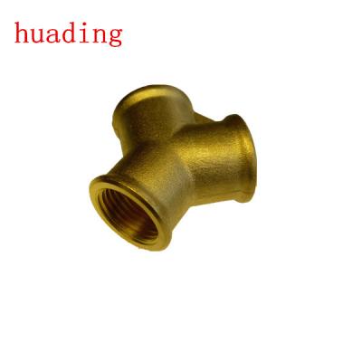 China Copper type female brass fit, heavy brass y connector, air compressor y parts for sale