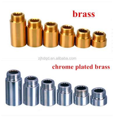 China 1/2 Inch Brass Chrome Plated Brass Extension Nipple for sale