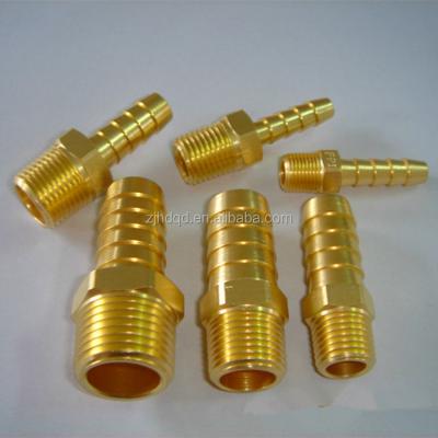 China PU pipe burr to PU male tube fitting, brass adapter for sale