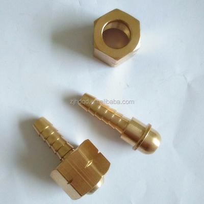 China Pipe Brass Weld Coupling, Brass Fitting, Nipple With Nut for sale