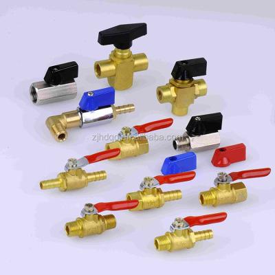 China Garment Shops China Factory Brass Mini Ball Valve With Hose Tailer Union for sale