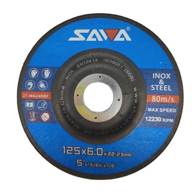 China Metal Racing Intact 125x6x22.23mm 5 Inch Polish Grinding Wheel Disc For Stainless Steel for sale