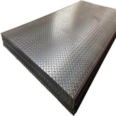 China Ship Plate Good Quality Q235B Carbon Steel Hot Rolled Checkered Steel Plate Embossed Steel Sheet for sale