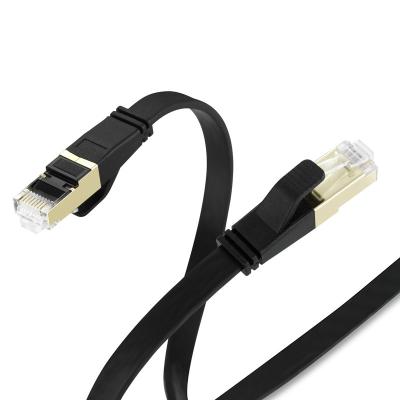 China COMPUTER Bochara Gold Plated Cat8 Flat Ethernet Rj45 Cable Male To Male Multi-Protected For Modem LAN Network Router 50cm 1m 1.8m 3m for sale