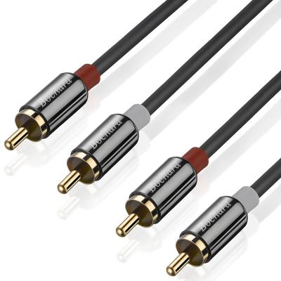 China HDTV Bochara 2RCA to 2RCA Male to Male OFC Foil+Braided Audio Cable Shielded Professional Audio Cable 20m 1.8m 3m 5m 10m 15m for sale